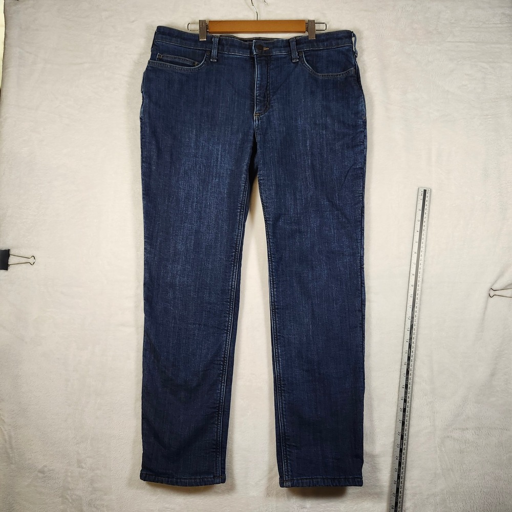 Carhartt Relaxed Fit‎ Dark Wash Denim Jeans Women 14 Regular BD6000W